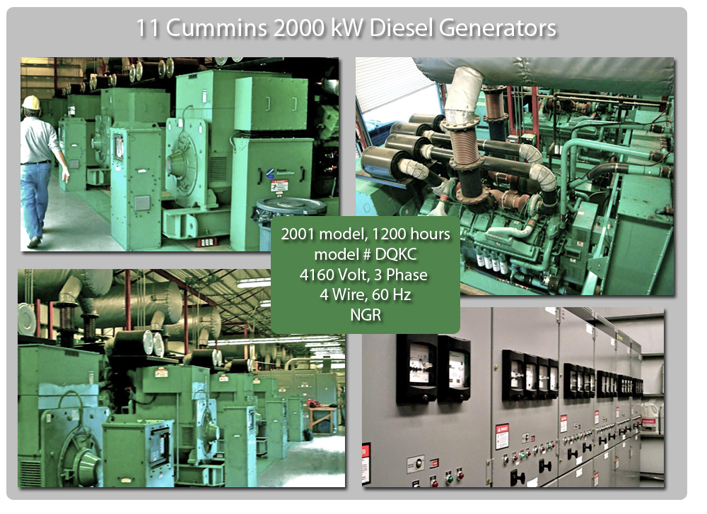 20 MW Power Plant available from Global Power Supply 20 MW power plant, used cummins, cummins 2000 kW, Global Power Supply