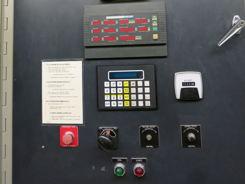 Generator Control panel detail