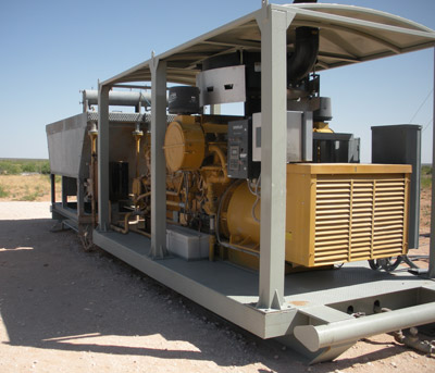 Caterpillar G3516 Natural Gas Generator with Oilfield Skid Caterpillar G3516 Natural Gas Generator
