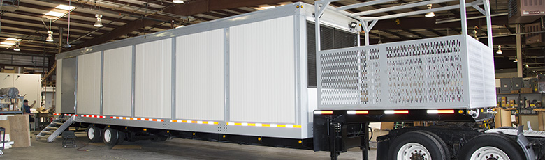 1200 kVA UPS Trailer External Rear Entrance