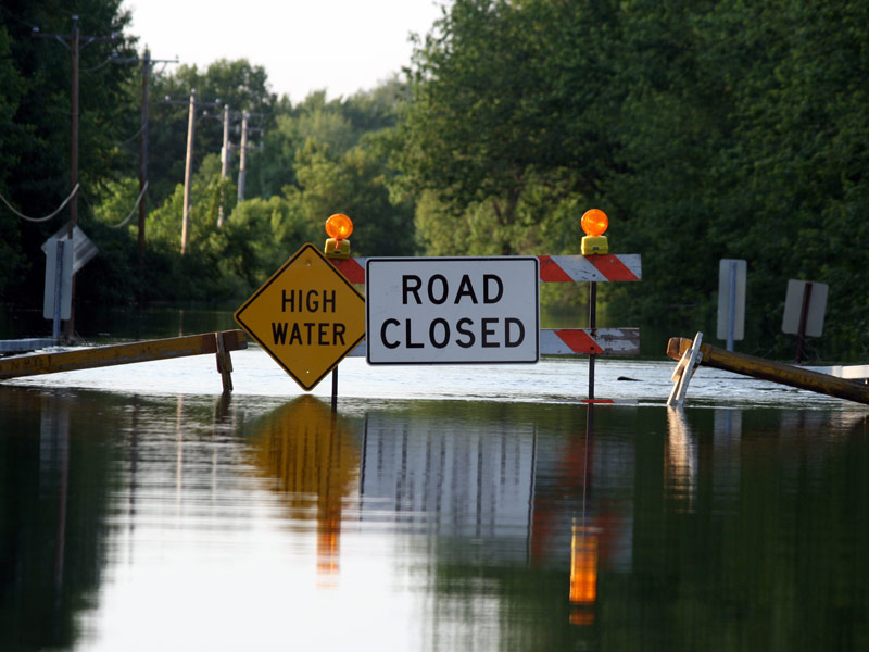 Road Closed Due to Flooding