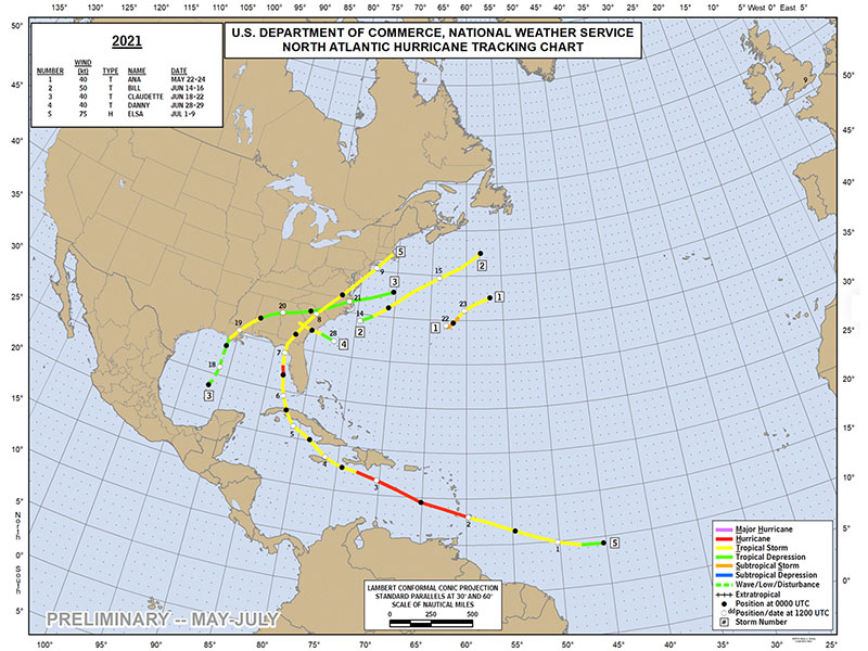 Hurricane Map