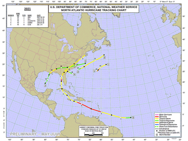 Hurricane Map