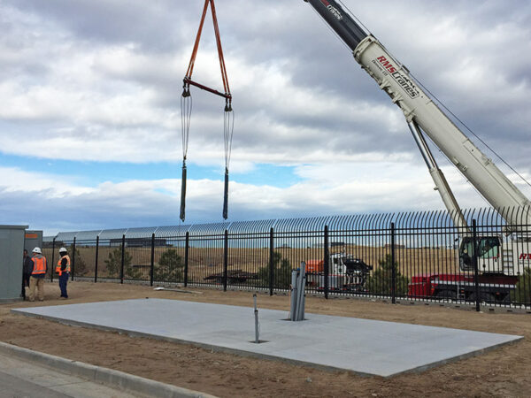 Empty Concrete Pad for Generator