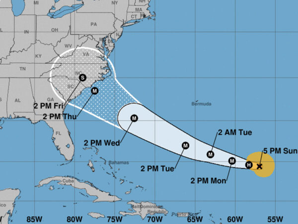 Hurricane Florence NOAA Map