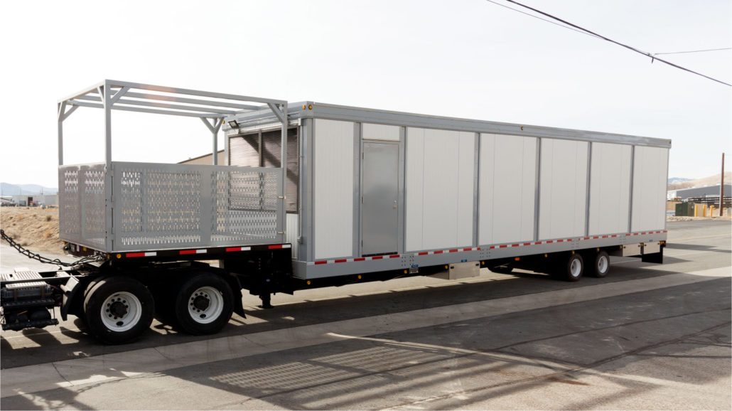 UPS backup power system trailer