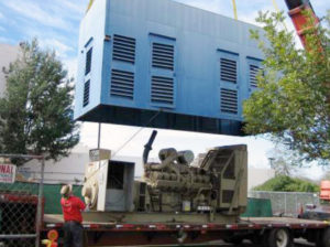 Generator Being Removed by Crane