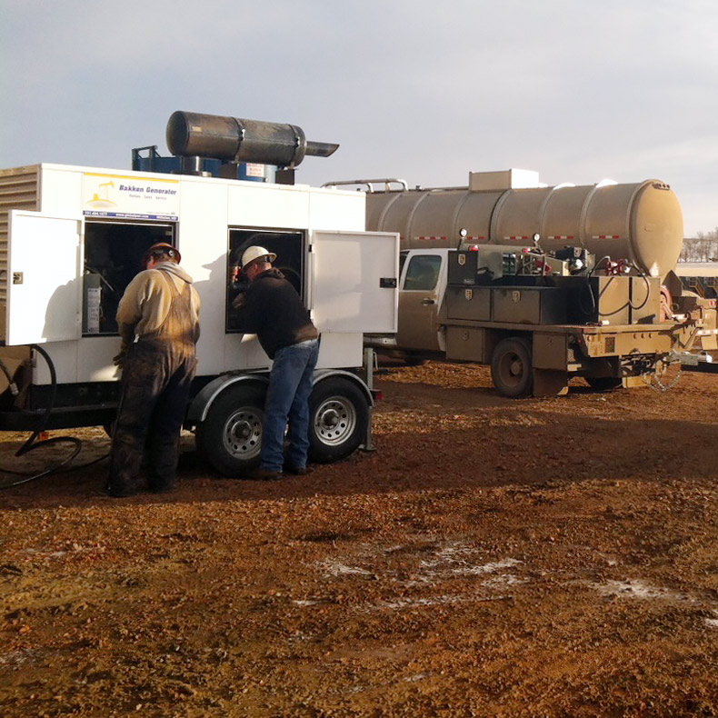 Dual Fuel Oilfield Generator