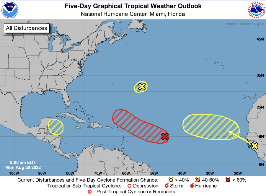 NOAA 2022 Hurricane Map