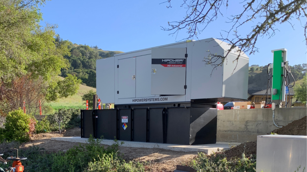 Hipower Standby Diesel Generator with Sub-Base Fuel Tank