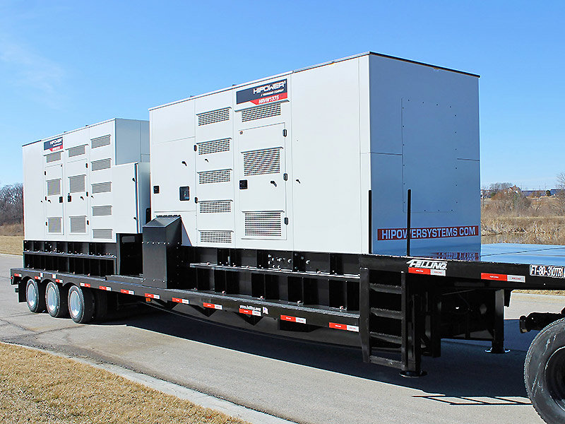 hipower twin diesel mobile generator