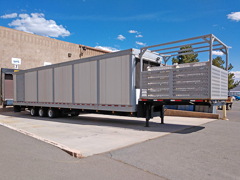 ups Toshiba trailer self contained rental