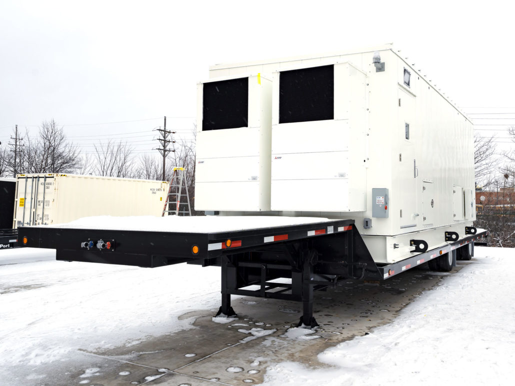 exterior of 500kva ups trailer