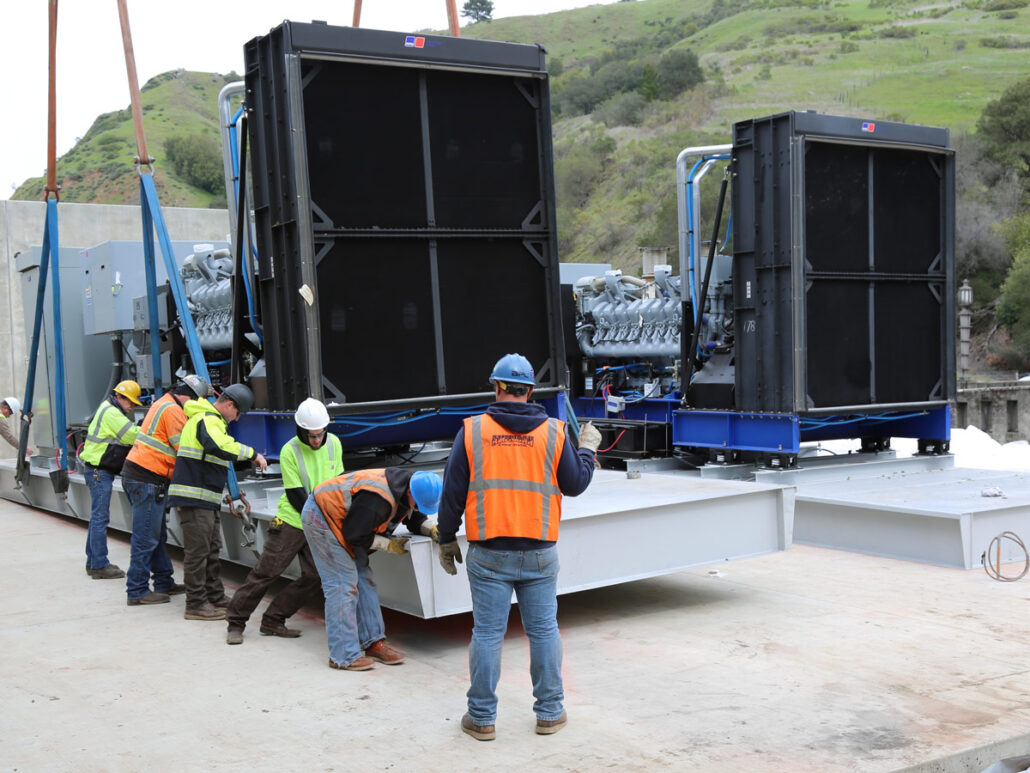 mtu standby diesel generator mw installation