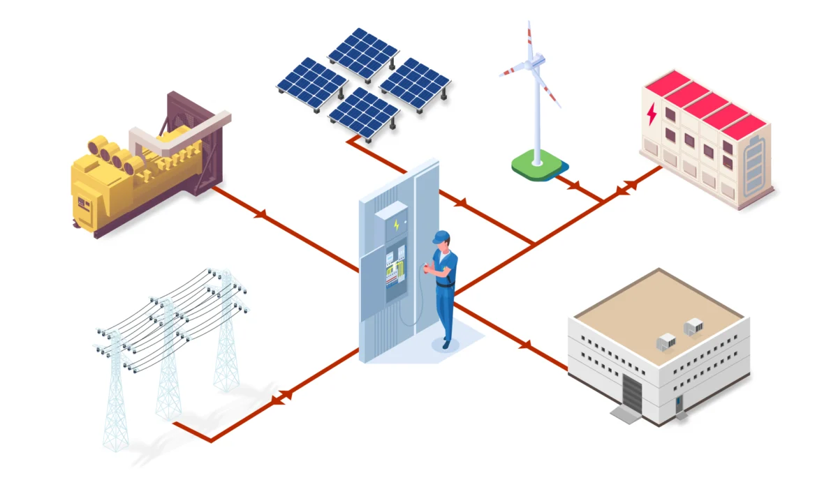 microgrid ecosystem graphic