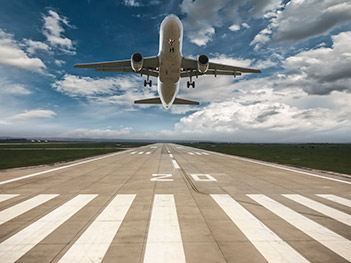 Airplane taking flight