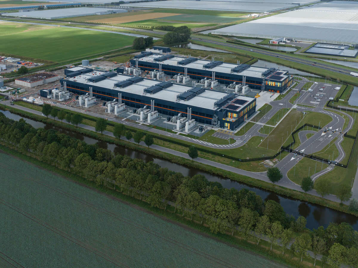 Data center arial view