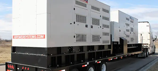 hipower 1100kw trailer generator
