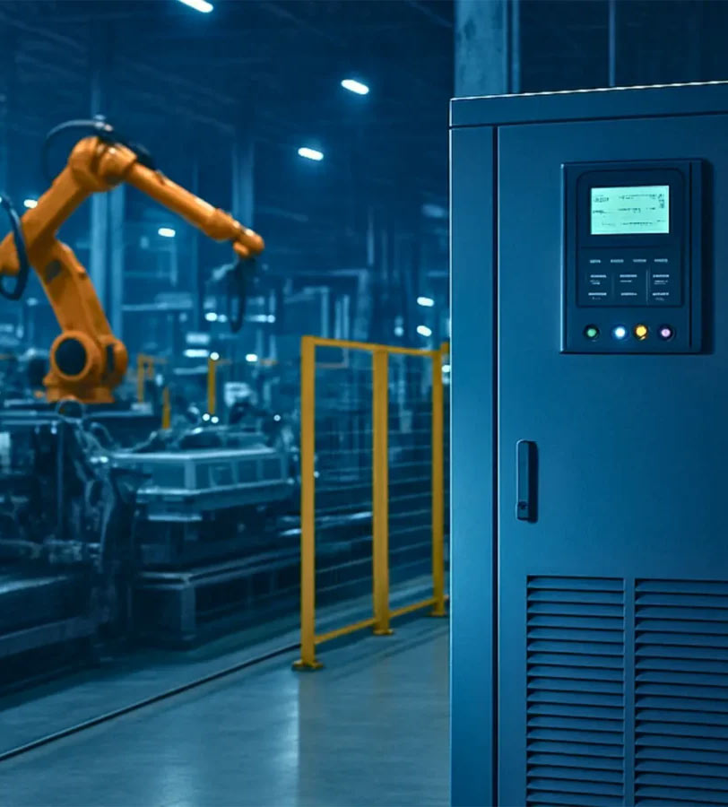 UPS system in factory