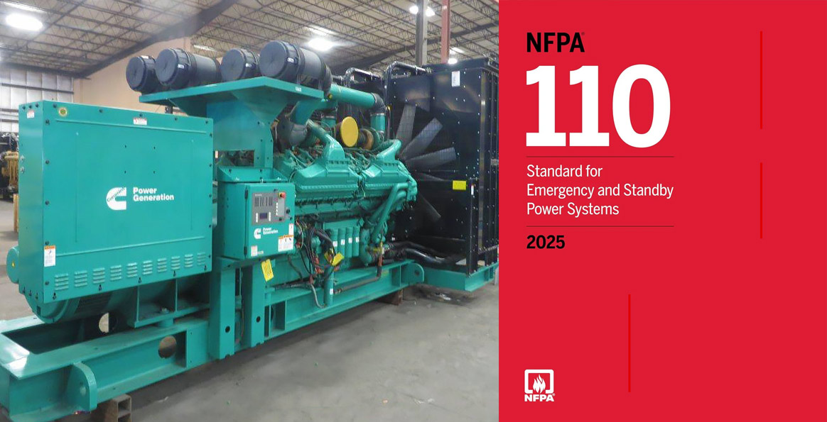 NFPA Standard and emergency generator