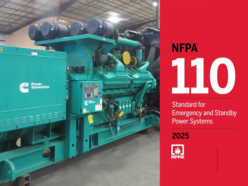 NFPA Standard and emergency generator