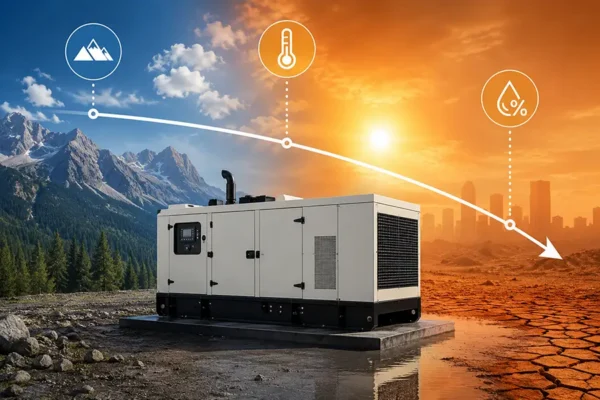 Generator with altitude, temp, and humidity icons