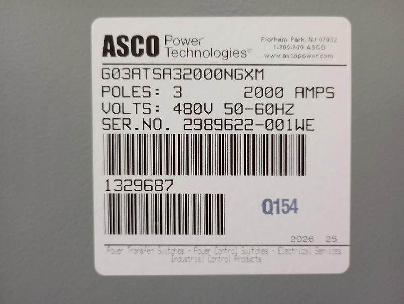 ASCO 2000A Series 300 ASCO 2000A Series 300