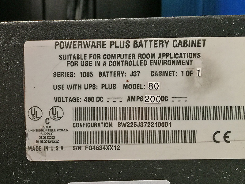 Eaton Powerware Plus Battery Cabinet