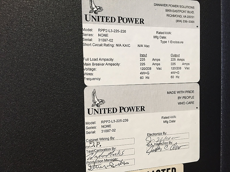 United Power 80 kVA RPP