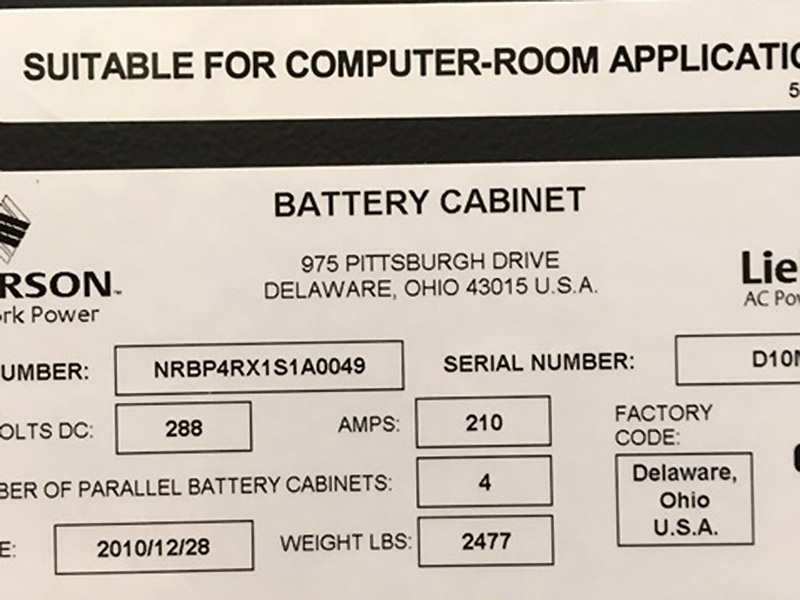 Liebert Battery Cabinet Specs – Cabinets Matttroy