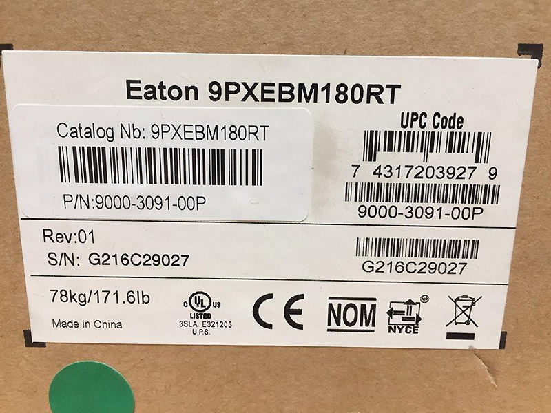 Eaton Powerware 9PXEBM Battery Cabinet