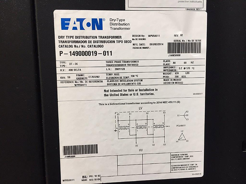Eaton Powerware IACD Maintenance Bypass 50 kVA