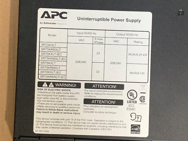 APC Smart UPS 5 kVA
