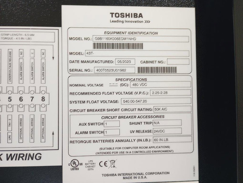Toshiba G9000 Series 160 kVA