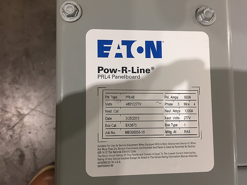 Eaton 9395 Maintenance Bypass Cabinet 275 kVA