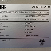 ABB 2000A ZTG 2