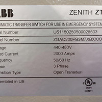 ABB 2000A ZTG 2