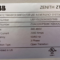 ABB 2000A ZTG 2