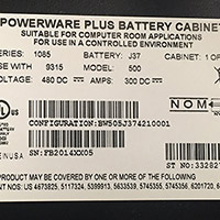 Eaton Powerware 9315 Battery Cabinet 1