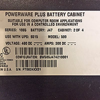 Eaton Powerware 9315 Battery Cabinet Image 4