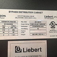 Emerson Liebert APM Maintenance Bypass 90 kVA Image