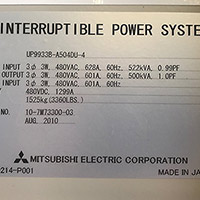 Mitsubishi 9900B 500 kVA 6