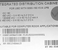 Eaton Powerware 9390 Maintenance Bypass 160 kVA Image 9