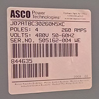 ASCO 260A Series 7000 Image 1