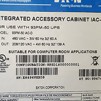 Eaton Powerware 93PM 50 kVA IACD Distribution Cabinet 2