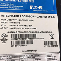 Eaton Powerware IACD Maintenance Bypass 50 kVA 3