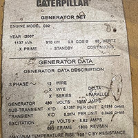 Caterpillar 910 kW G3516LE 10