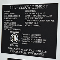 Mesa Solutions 225 kW 14LT 4