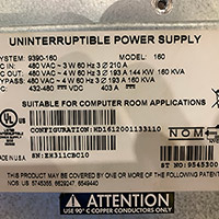 Eaton Powerware 9390 160 kVA Image 1
