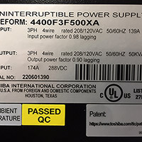Toshiba 4400 Series 50 kVA 9